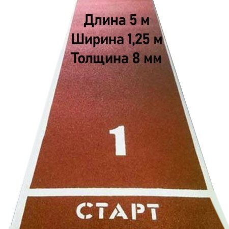 Купить Дорожка для разбега 5 м х 1,25 м. Толщина 8 мм в Прокопьевске 